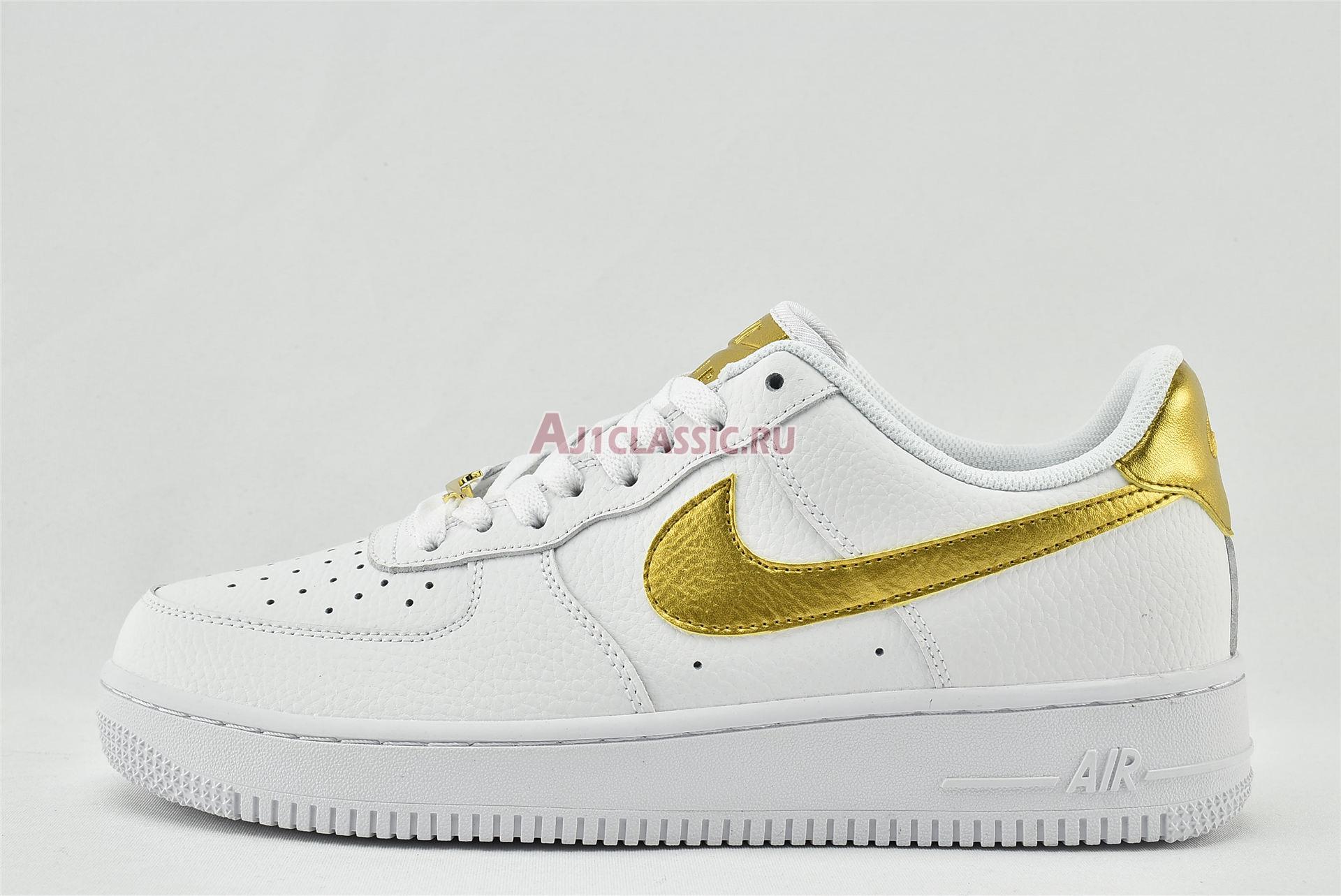 New Nike Air Force 1 07 LV8 "Gold Foil Swoosh" DC2181-100 Shoes