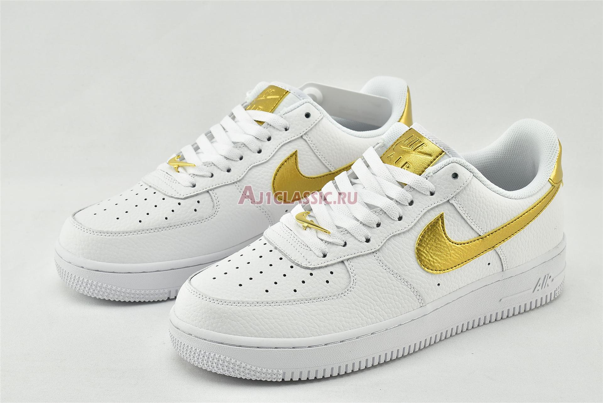 New Nike Air Force 1 07 LV8 "Gold Foil Swoosh" DC2181-100 Shoes