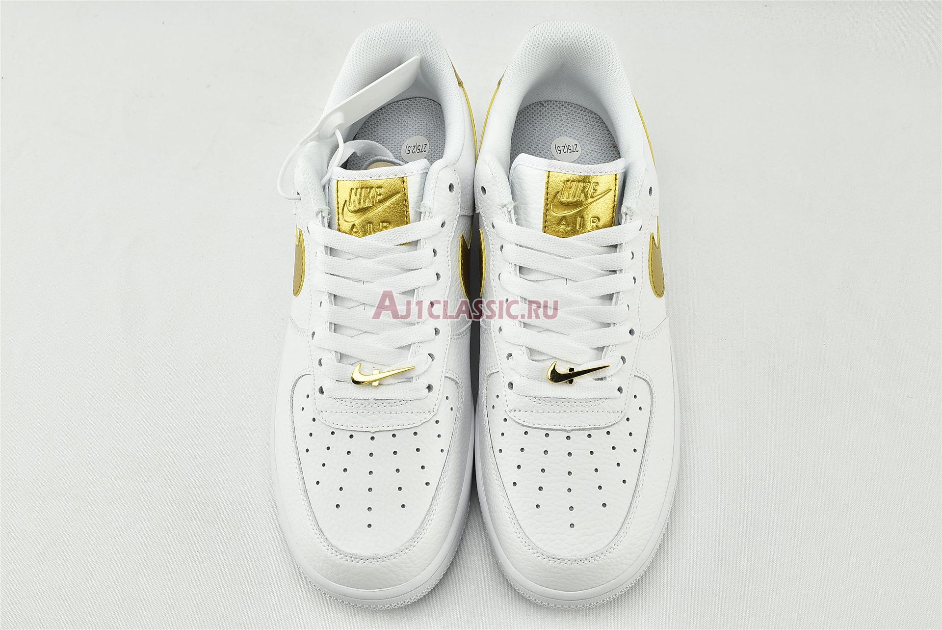 New Nike Air Force 1 07 LV8 "Gold Foil Swoosh" DC2181-100 Shoes