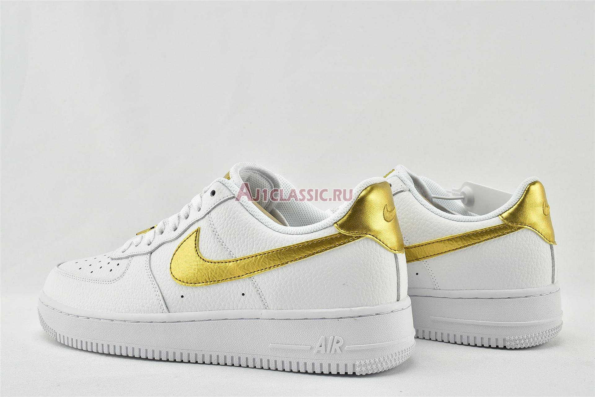 New Nike Air Force 1 07 LV8 "Gold Foil Swoosh" DC2181-100 Shoes