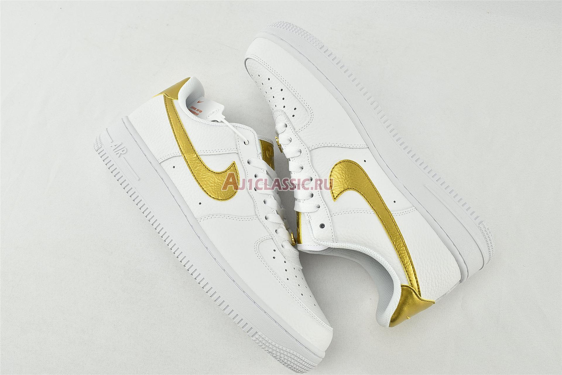 New Nike Air Force 1 07 LV8 "Gold Foil Swoosh" DC2181-100 Shoes