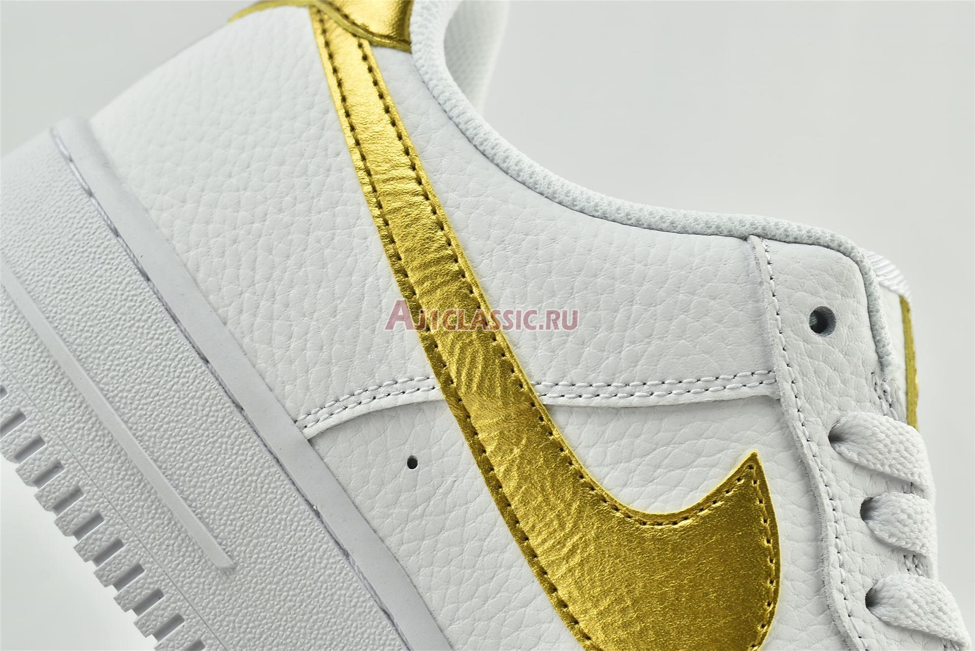 New Nike Air Force 1 07 LV8 "Gold Foil Swoosh" DC2181-100 Shoes