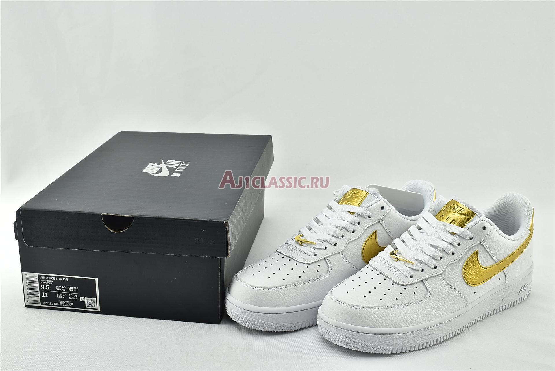 Nike Air Force 1 07 LV8 "Gold Foil Swoosh" DC2181-100