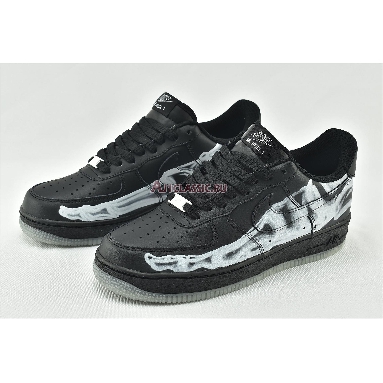 Nike Air Force 1 07 QS Black Skeleton BQ7541-001 Black/Black/Black Mens Womens Shoes