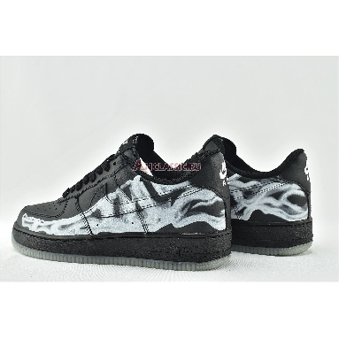 Nike Air Force 1 07 QS Black Skeleton BQ7541-001 Black/Black/Black Mens Womens Shoes