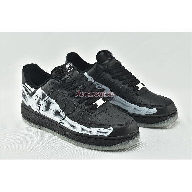 Nike Air Force 1 07 QS Black Skeleton BQ7541-001 Black/Black/Black Mens Womens Shoes