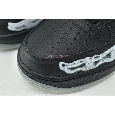 Nike Air Force 1 07 QS Black Skeleton BQ7541-001 Black/Black/Black Mens Womens Shoes