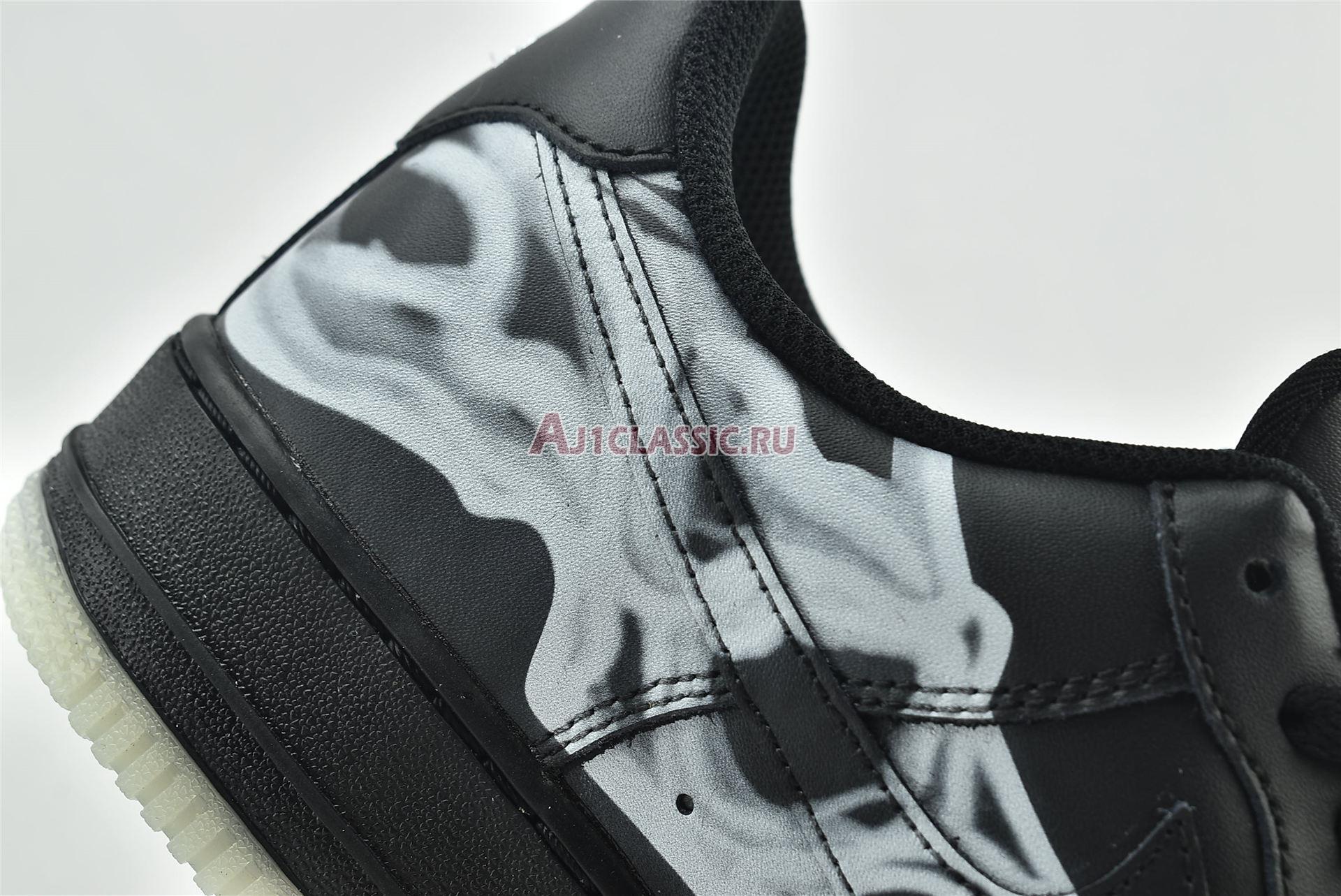 New Nike Air Force 1 07 QS "Black Skeleton" BQ7541-001 Shoes