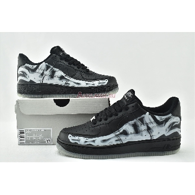 Nike Air Force 1 07 QS Black Skeleton BQ7541-001 Black/Black/Black Mens Womens Shoes