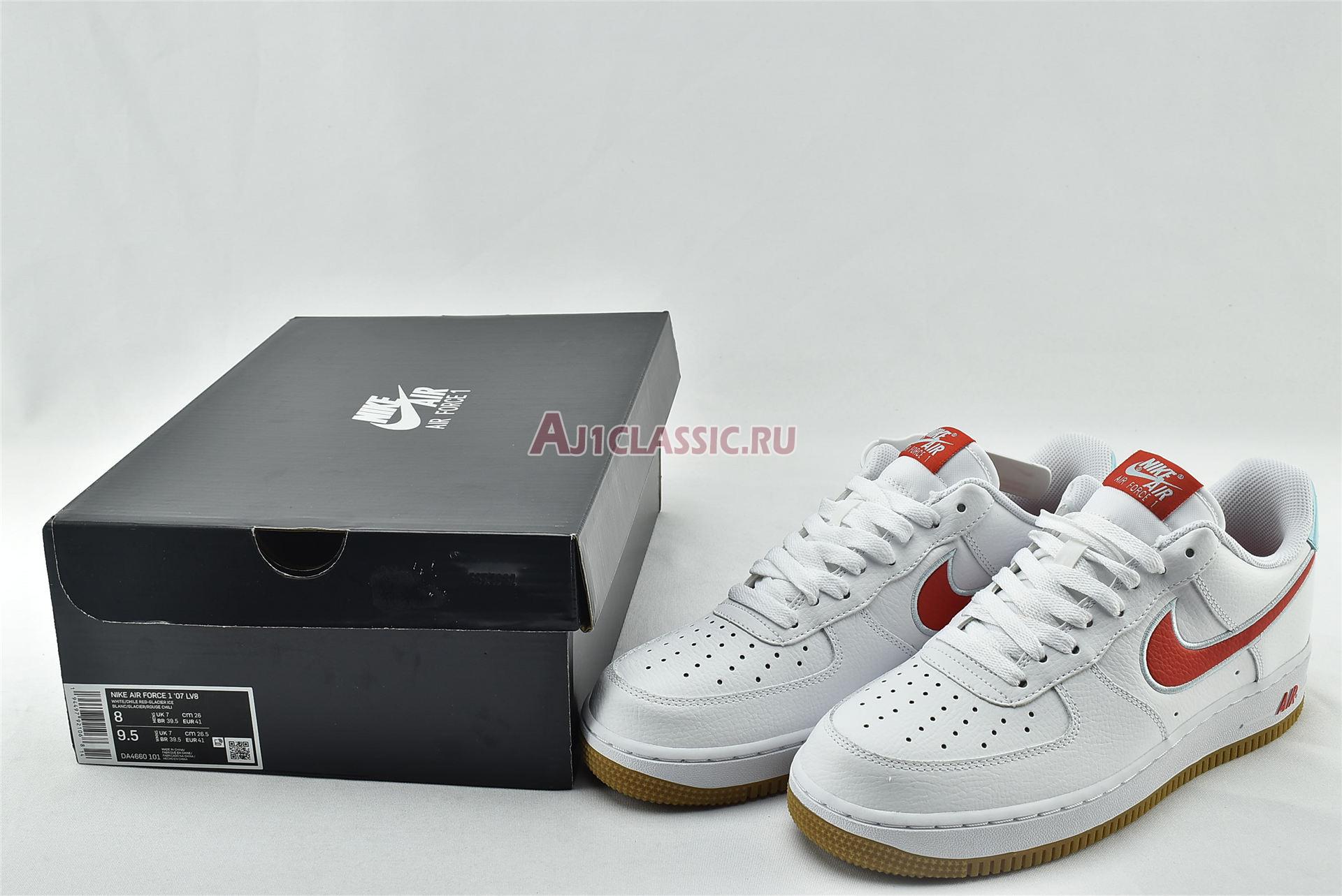 New Nike Air Force 1 Low "White Chile Red" DA4660-101 Shoes