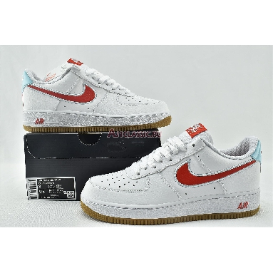 Nike Air Force 1 Low White Chile Red DA4660-101 White/Chile Red/Glacier Ice Mens Womens Shoes