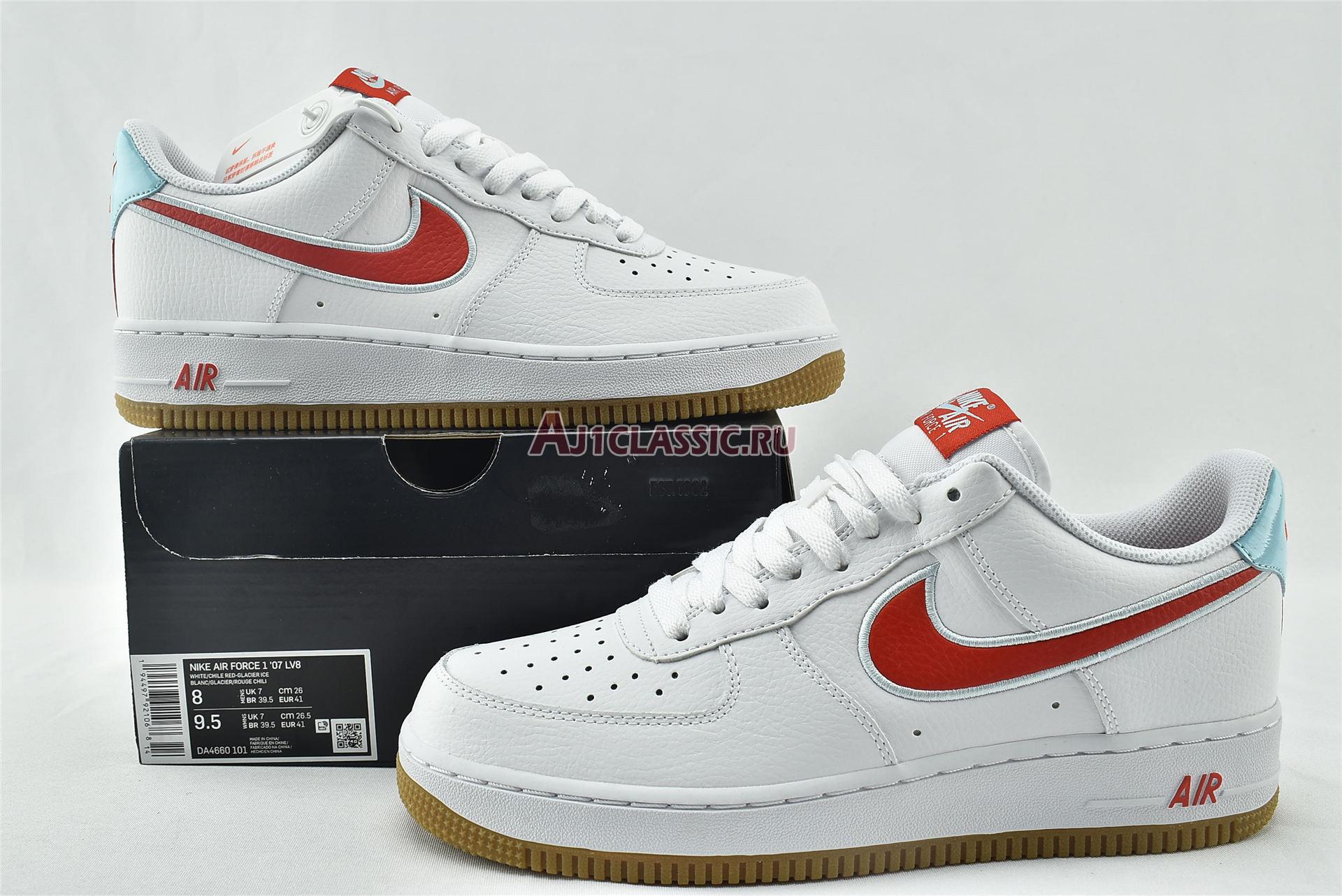 New Nike Air Force 1 Low "White Chile Red" DA4660-101 Shoes