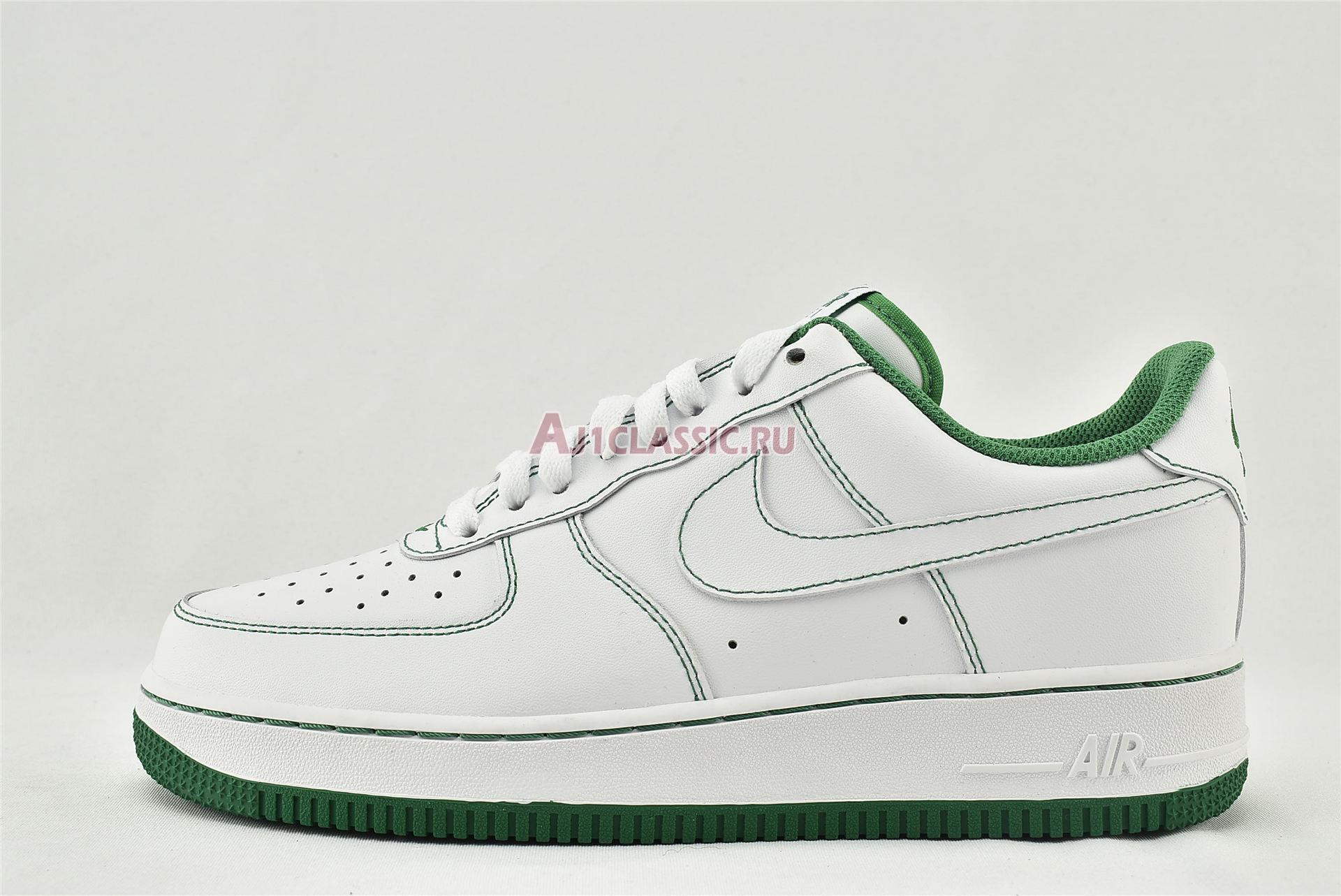 New Nike Air Force 1 07 "Contrast Stitch - White Pine Green" CV1724-103 Shoes