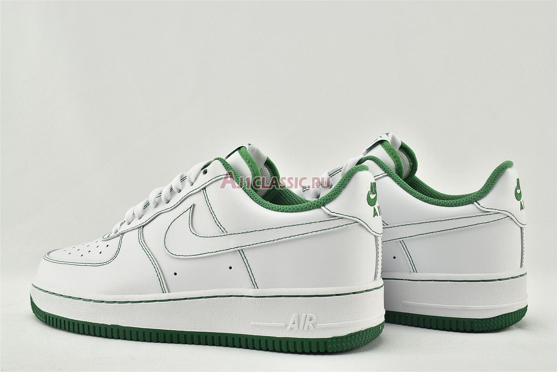 New Nike Air Force 1 07 "Contrast Stitch - White Pine Green" CV1724-103 Shoes