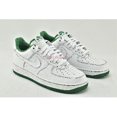 Nike Air Force 1 07 Contrast Stitch - White Pine Green CV1724-103 White/White/Pine Green Mens Womens Shoes