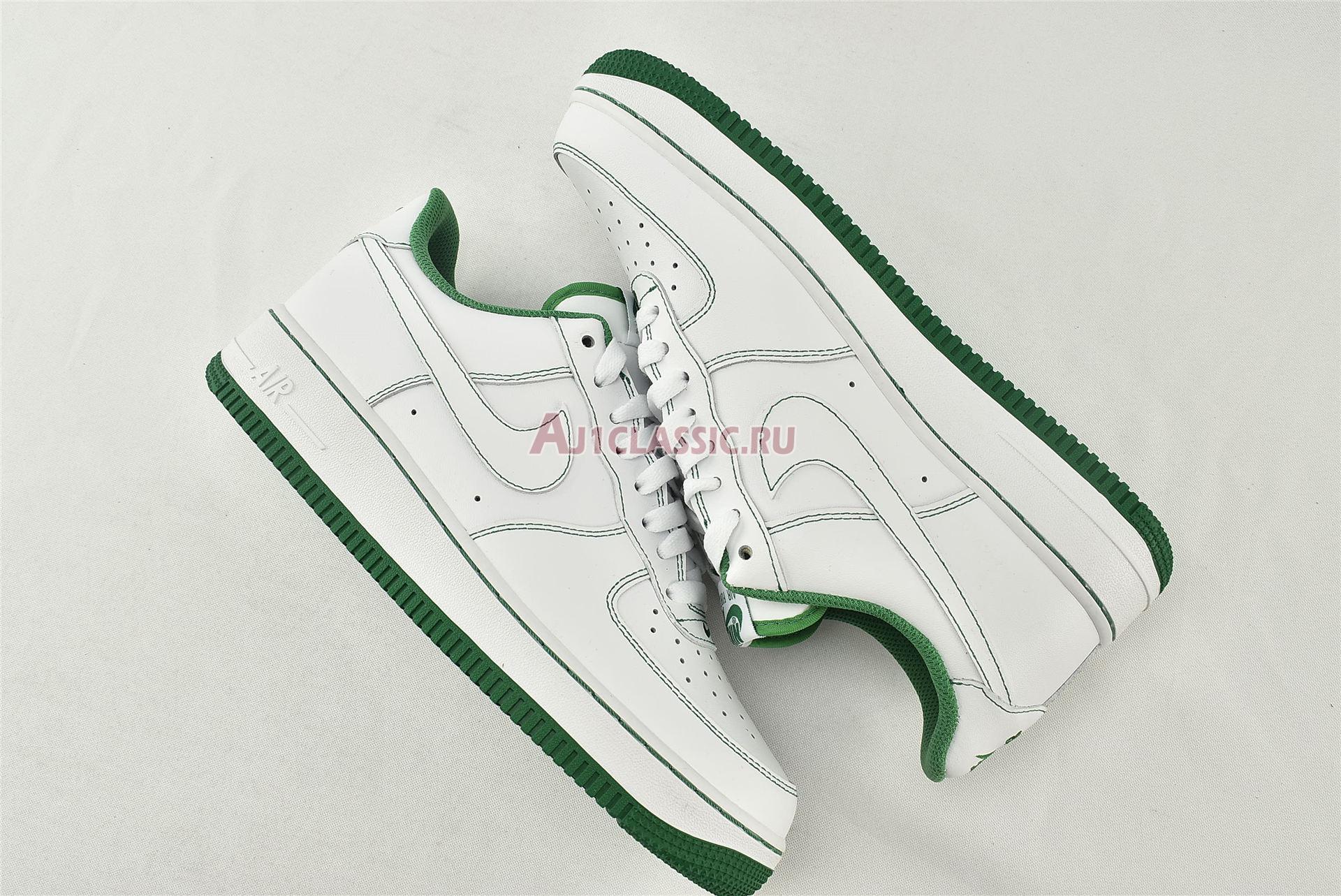 New Nike Air Force 1 07 "Contrast Stitch - White Pine Green" CV1724-103 Shoes