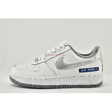 Nike Air Force 1 Low Label Maker DC5209-100 White/Silver/Blue Mens Womens Shoes