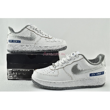 Nike Air Force 1 Low Label Maker DC5209-100 White/Silver/Blue Mens Womens Shoes