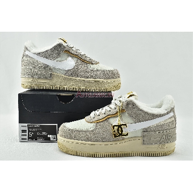 Nike Wmns Air Force 1 Shadow Wild DC5270-016 Enigma Stone/Oatmeal/Light Bone/White Mens Womens Shoes