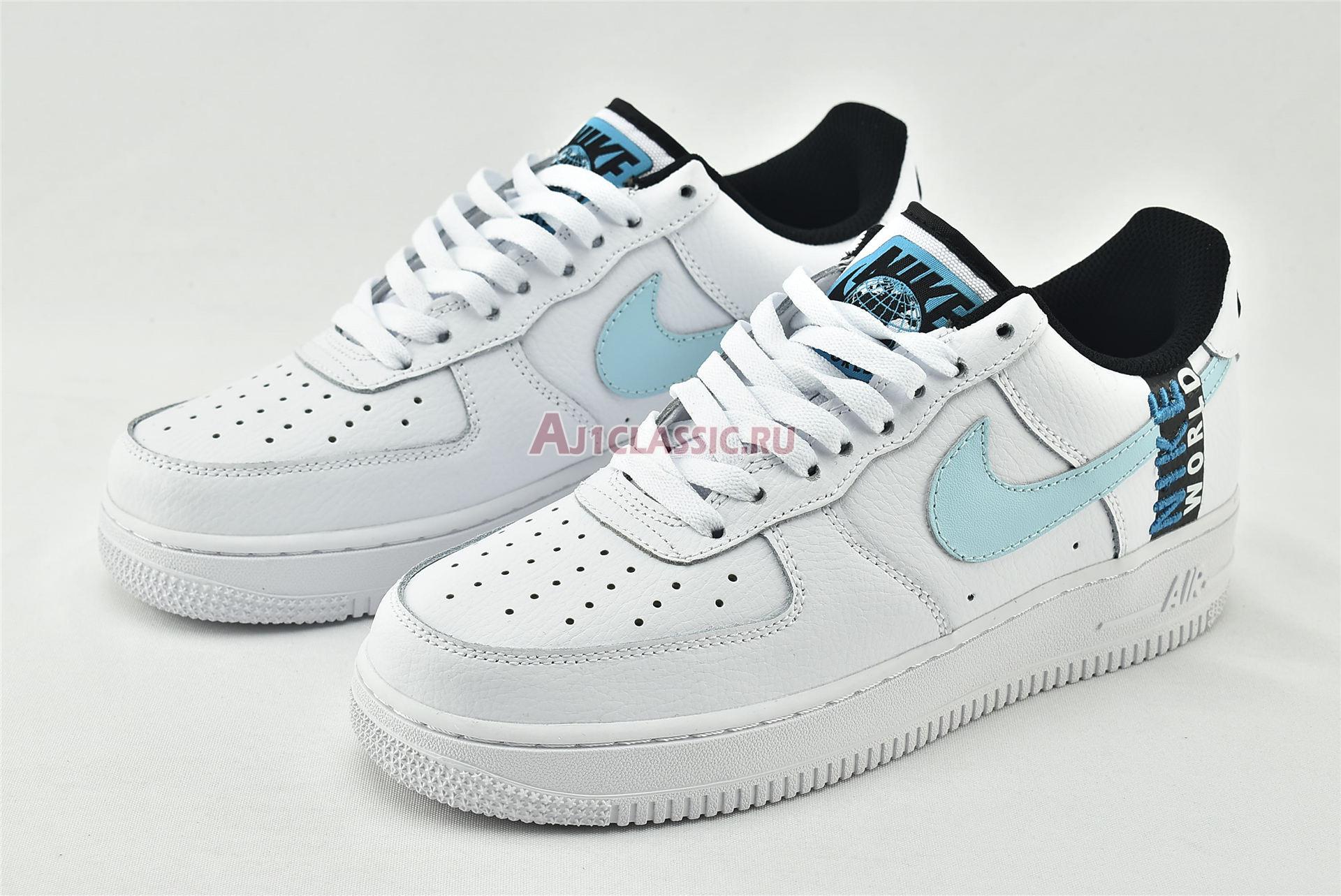 New Nike Air Force 1 07 LV8 "Worldwide Pack - Glacier Blue" CK6924-100 Shoes