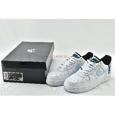 Nike Air Force 1 07 LV8 Worldwide Pack - Glacier Blue CK6924-100 White/Blue Fury/Black/Glacier Blue Mens Womens Shoes