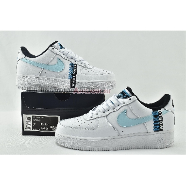 Nike Air Force 1 07 LV8 Worldwide Pack - Glacier Blue CK6924-100 White/Blue Fury/Black/Glacier Blue Mens Womens Shoes