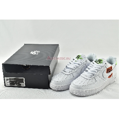 Nike Air Force 1 07 SE Worldwide Pack - Flash Crimson CT1414-100 White/Flash Crimson/Green Strike/White Mens Womens Shoes