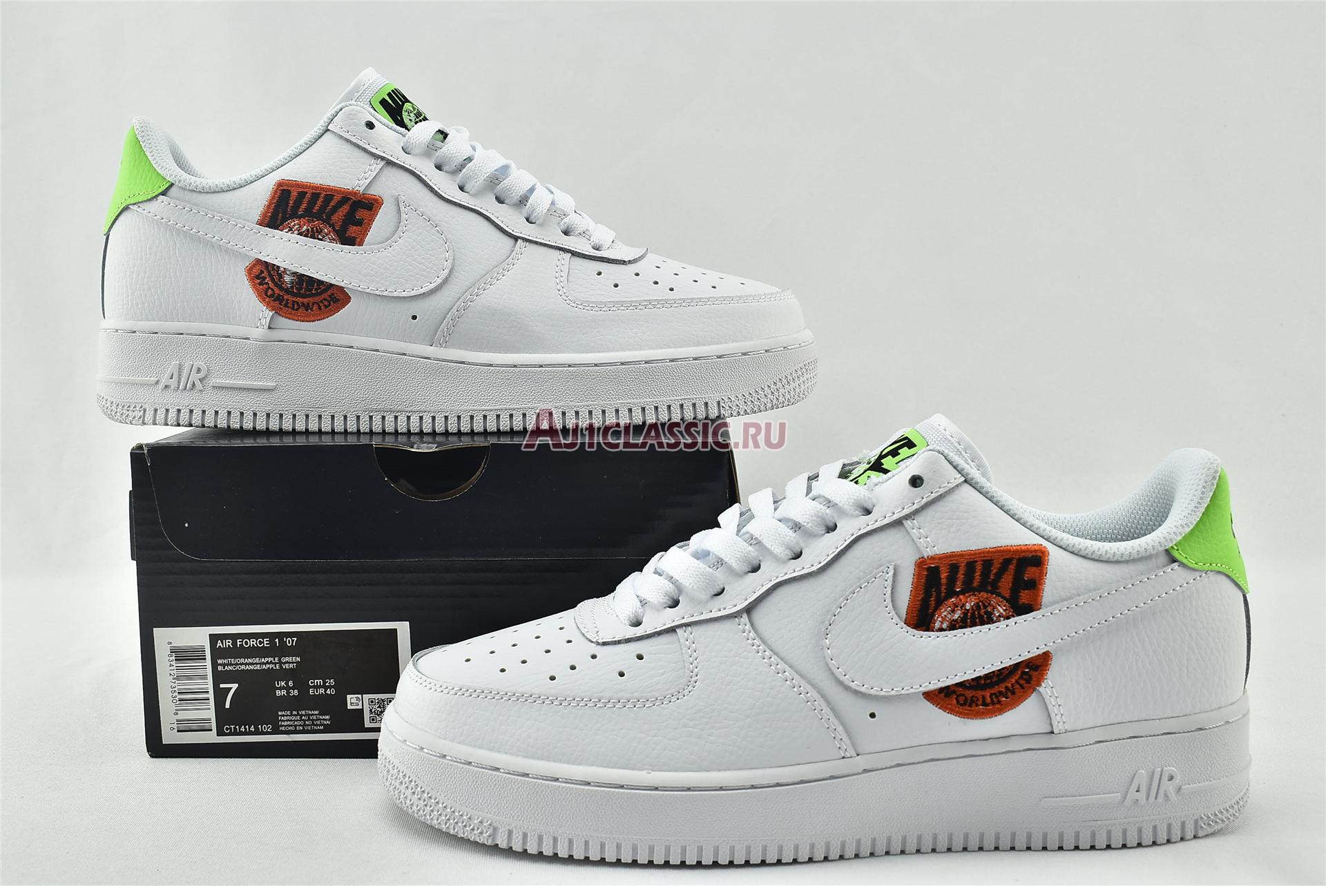 New Nike Air Force 1 07 SE "Worldwide Pack - Flash Crimson" CT1414-100 Shoes