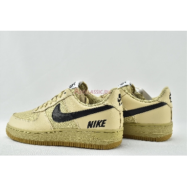 Nike Air Force 1 Low LV8 Gore-Tex BG Gold CQ4215-700 Team Gold/White/Black/Gum Med Brown Mens Womens Shoes