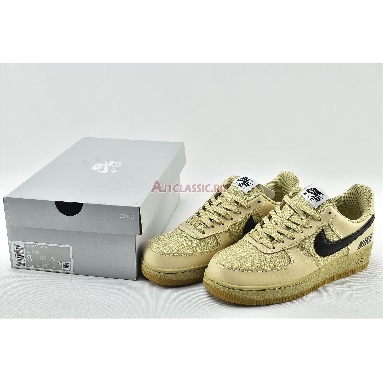 Nike Air Force 1 Low LV8 Gore-Tex BG Gold CQ4215-700 Team Gold/White/Black/Gum Med Brown Mens Womens Shoes