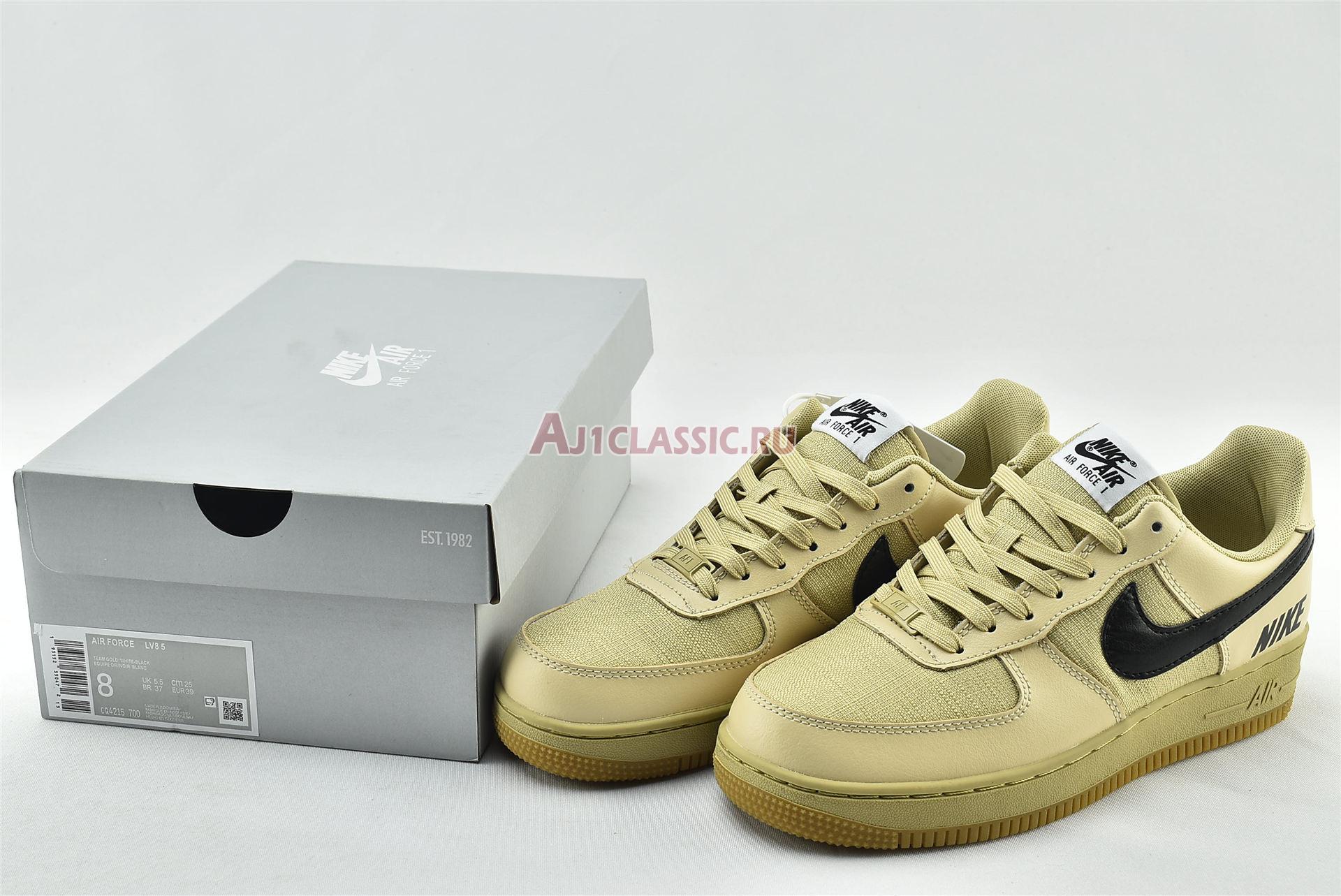 New Nike Air Force 1 Low LV8 Gore-Tex BG "Gold" CQ4215-700 Shoes