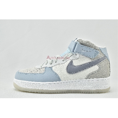 Nike Air Force 1 High 07 LV8 Light Armory Blue AO2425-500 Light Armory Blue/Obsidian Mist-Off White Sneakers