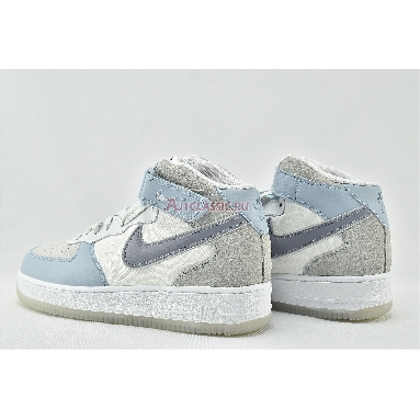 Nike Air Force 1 High 07 LV8 Light Armory Blue AO2425-500 Light Armory Blue/Obsidian Mist-Off White Mens Womens Shoes