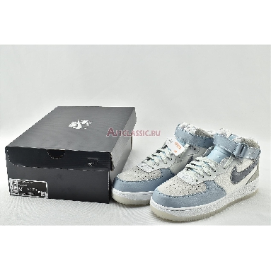 Nike Air Force 1 High 07 LV8 Light Armory Blue AO2425-500 Light Armory Blue/Obsidian Mist-Off White Mens Womens Shoes