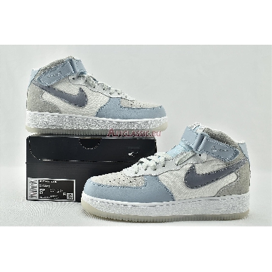 Nike Air Force 1 High 07 LV8 Light Armory Blue AO2425-500 Light Armory Blue/Obsidian Mist-Off White Mens Womens Shoes