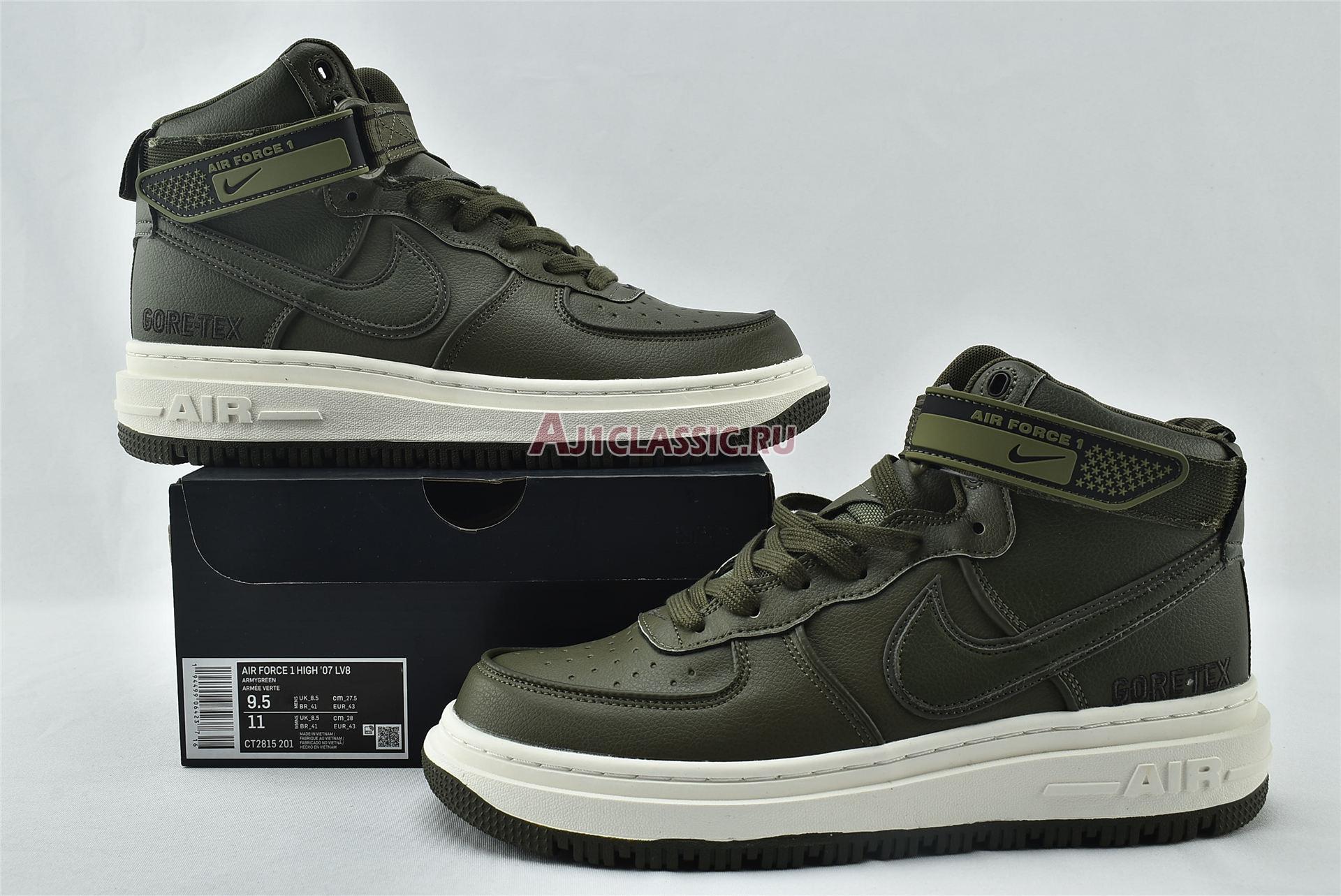 New Nike Air Force 1 Gore-Tex Boot "Medium Olive" CT2815-201 Shoes