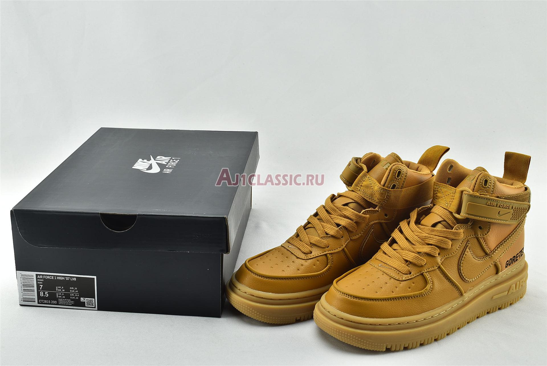 New Nike Air Force 1 Gore-Tex Boot "Wheat" CT2815-200 Shoes