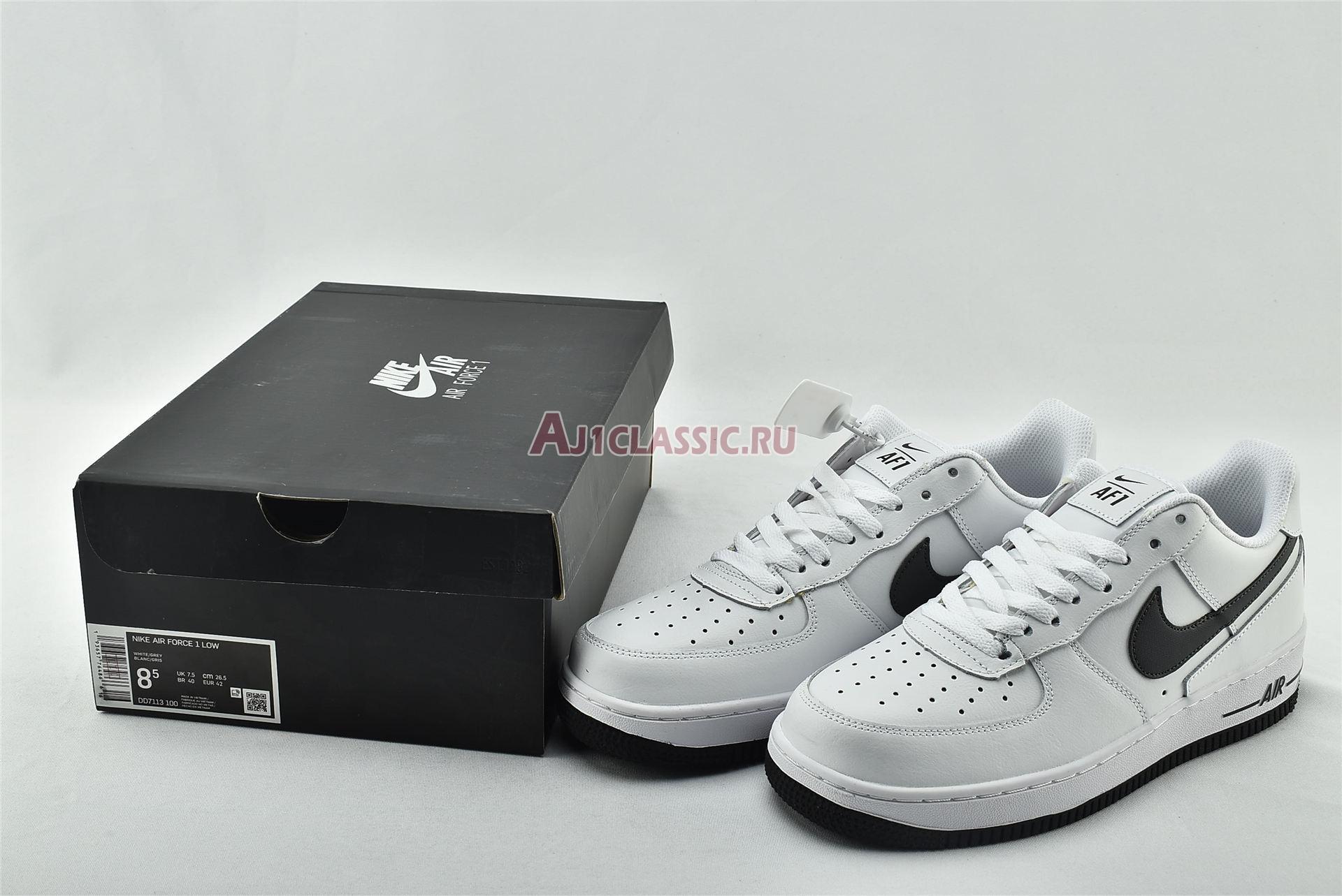 New Nike Air Force 1 Low "White Iron Grey" DD7113-100 Shoes