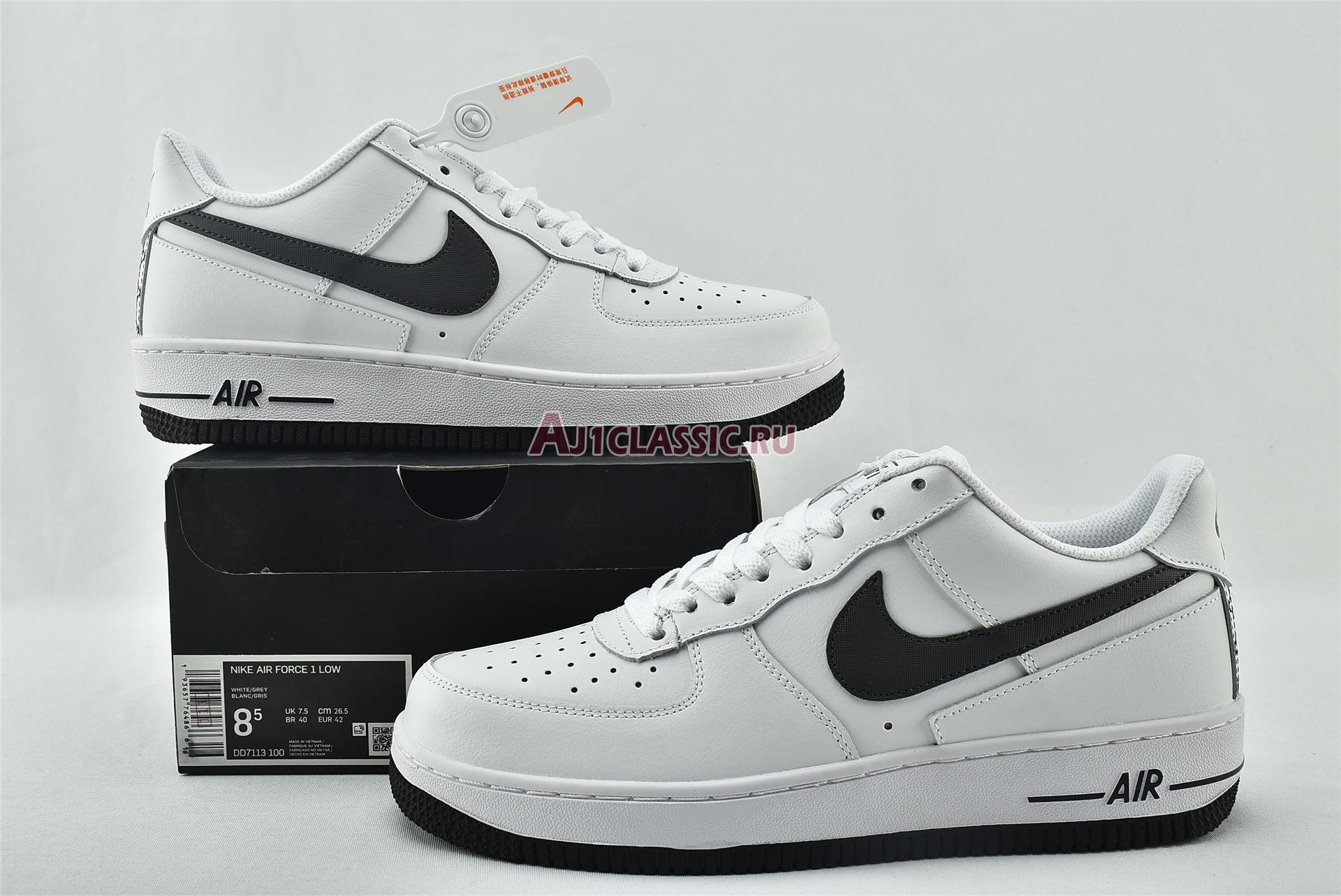 New Nike Air Force 1 Low "White Iron Grey" DD7113-100 Shoes