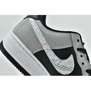 Nike Air Force 1 Low 3M Snake 2021 DJ6033-001 Black/Silver-White Mens Womens Shoes