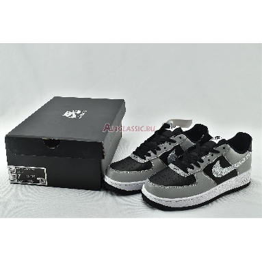 Nike Air Force 1 Low 3M Snake 2021 DJ6033-001 Black/Silver-White Mens Womens Shoes