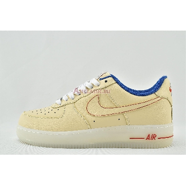 Nike Air Force 1 Low 07 LV8 Ice Sole DH0928-800 Guava Ice/Guava Ice/Game Royal Mens Womens Shoes