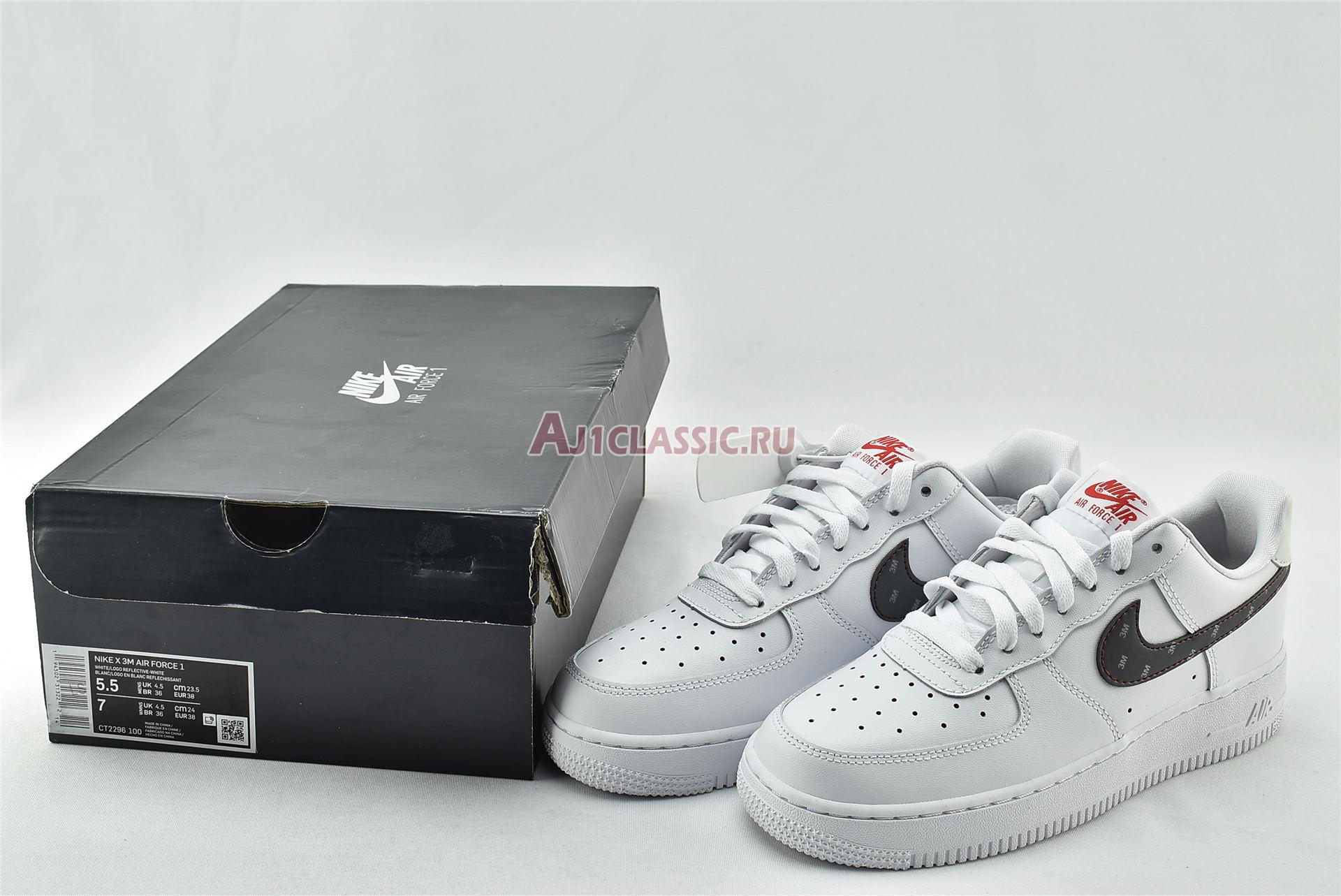 New Nike 3M x Air Force 1 07 "White" CT2296-100 Shoes