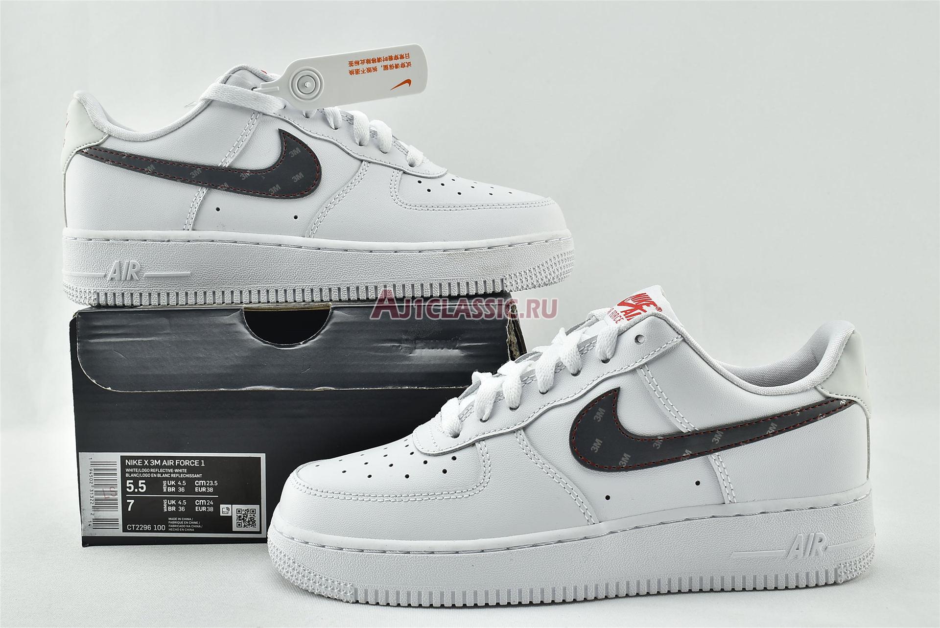 New Nike 3M x Air Force 1 07 "White" CT2296-100 Shoes