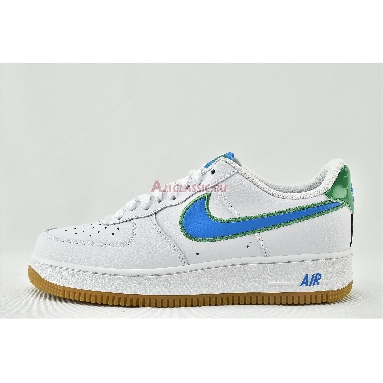 Nike Air Force 1 Low White Bright Blue Green DA4660-100 White/Blue/Green Mens Womens Shoes