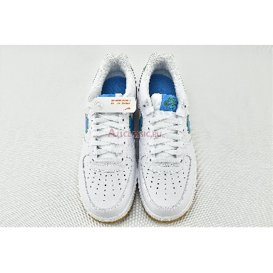 Nike Air Force 1 Low White Bright Blue Green DA4660-100 White/Blue/Green Mens Womens Shoes