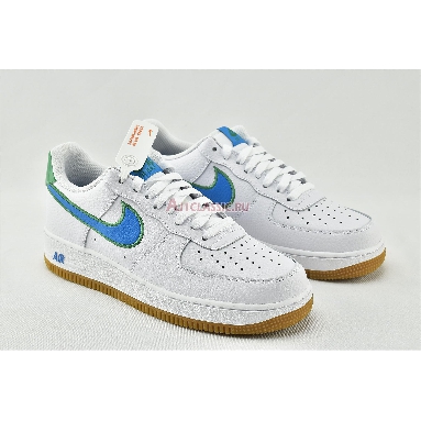 Nike Air Force 1 Low White Bright Blue Green DA4660-100 White/Blue/Green Mens Womens Shoes