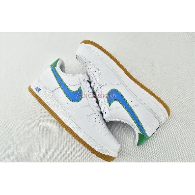 Nike Air Force 1 Low White Bright Blue Green DA4660-100 White/Blue/Green Mens Womens Shoes