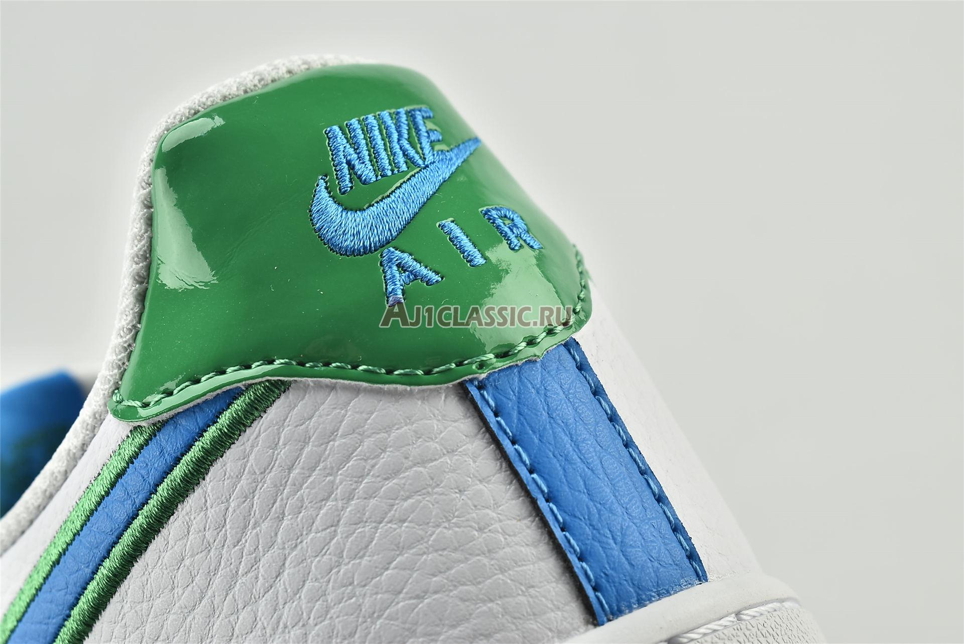 New Nike Air Force 1 Low "White Bright Blue Green" DA4660-100 Shoes