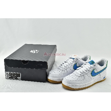 Nike Air Force 1 Low White Bright Blue Green DA4660-100 White/Blue/Green Mens Womens Shoes